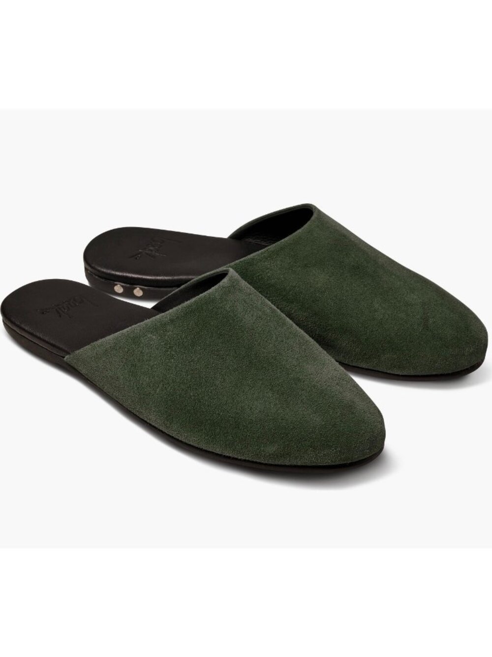 Beek Siskin Mule in green suede Flats size 10 New